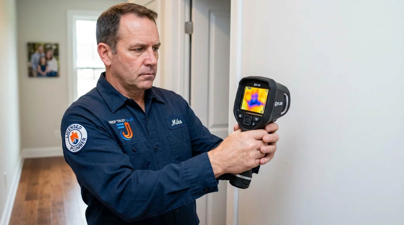 Thermal imaging leak detection by Johns Plumbing LLC in North East